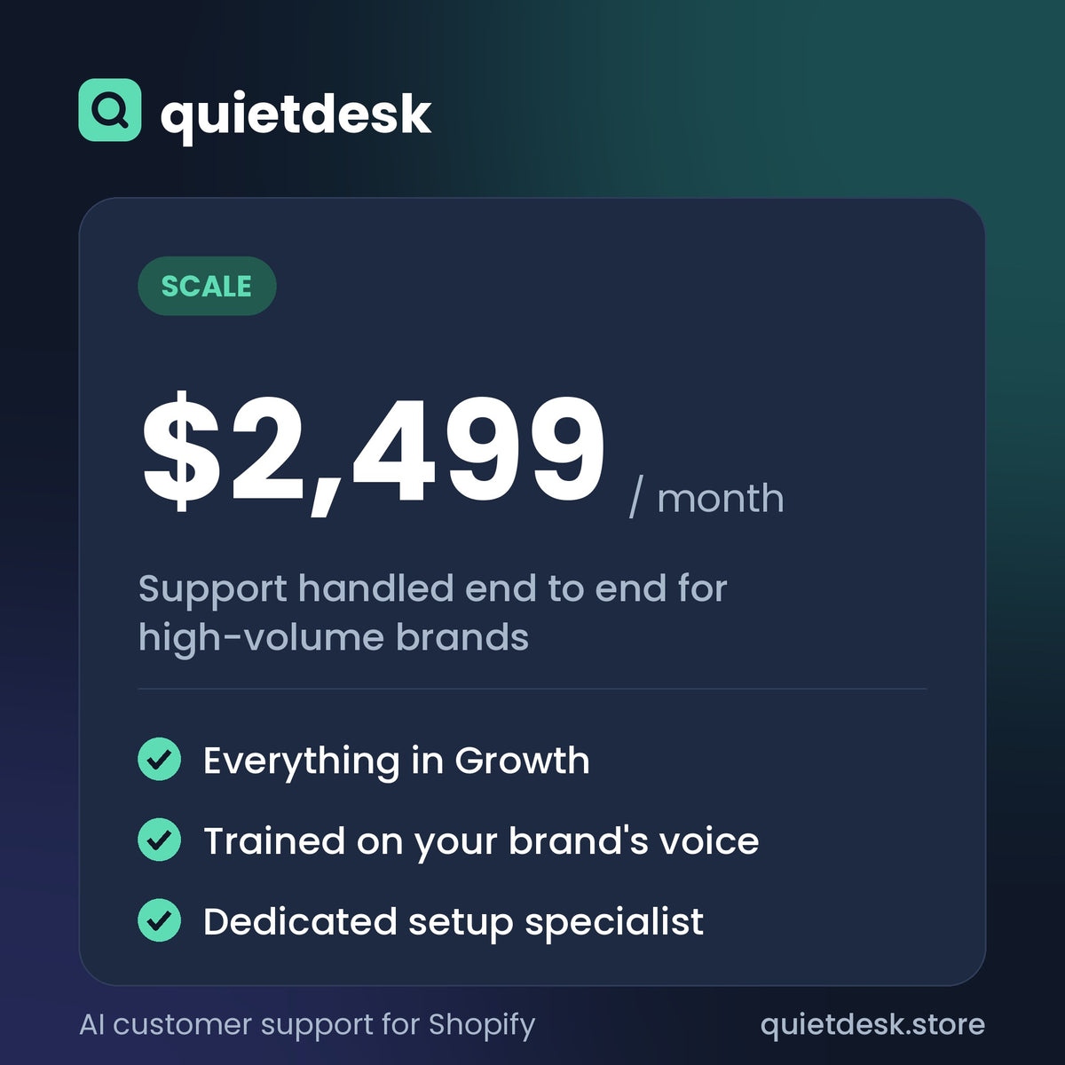 Quietdesk Scale