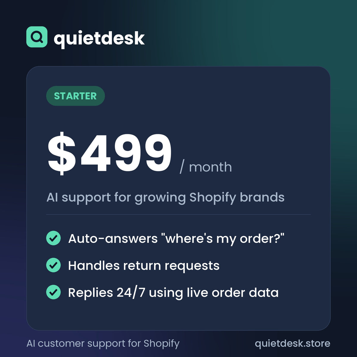 Quietdesk Starter